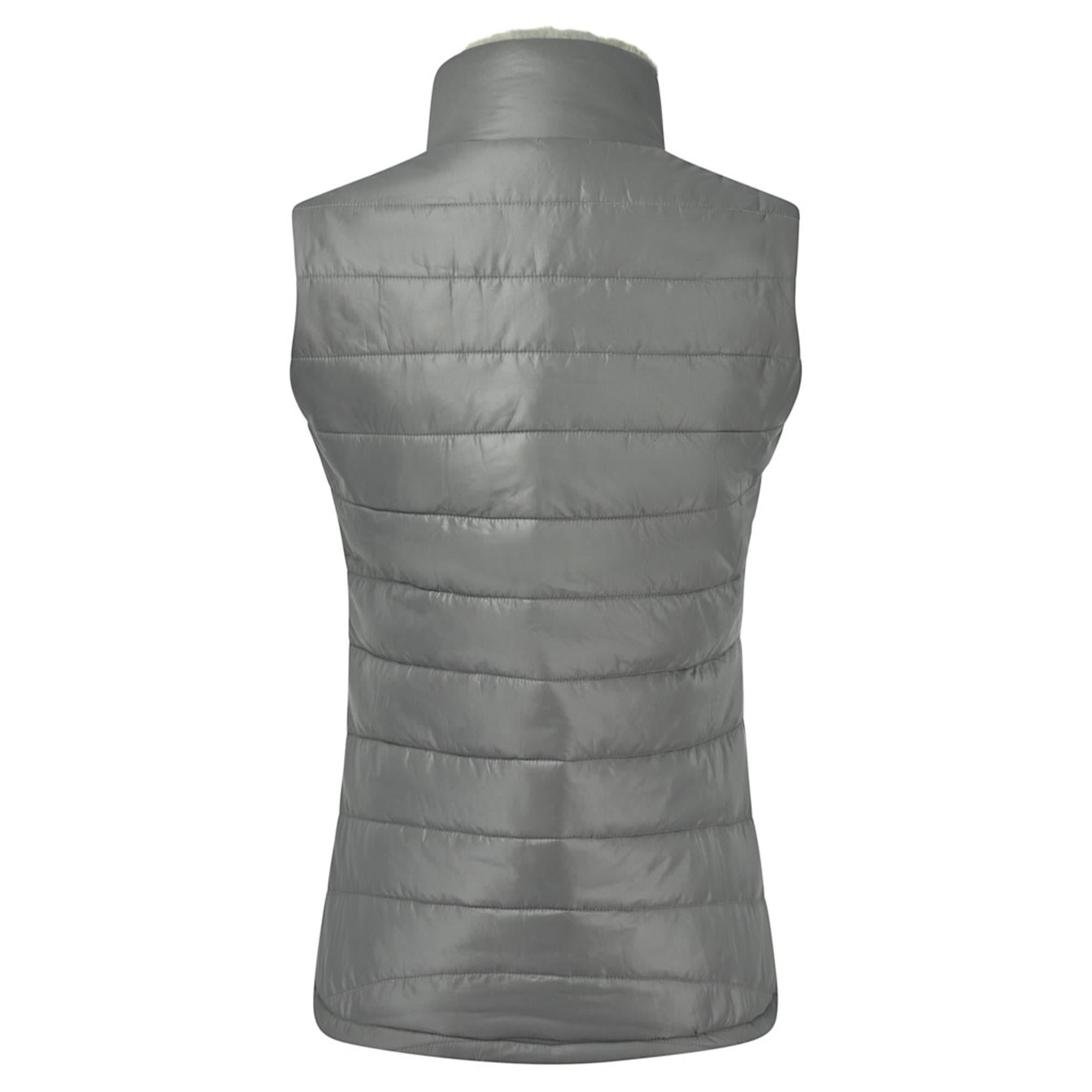 Pure Golf Hemisphere Faux Fur Ladies Golf Gilet Charcoal Grey